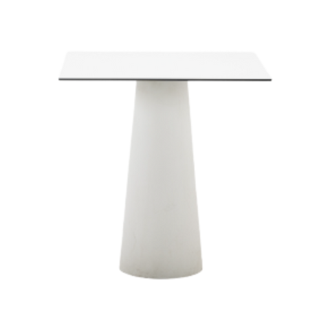 Container table low white square