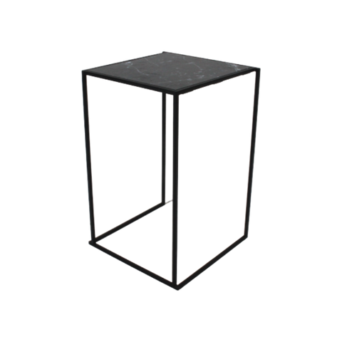 Frame table 70 black marble