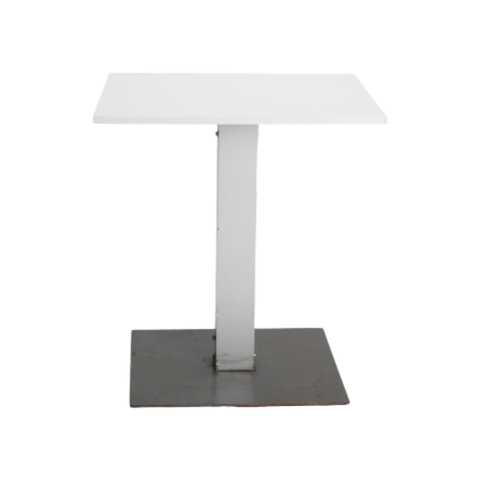 Main table low white square