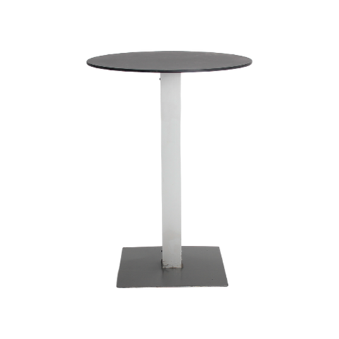 Main table high black round