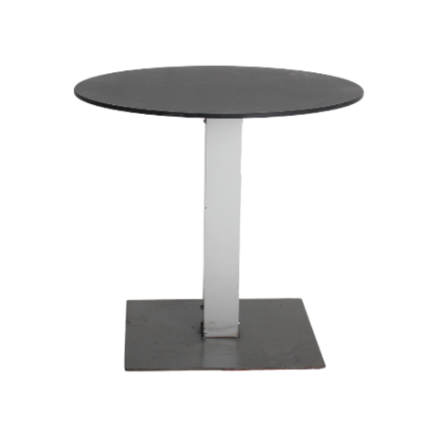 Main table low black round