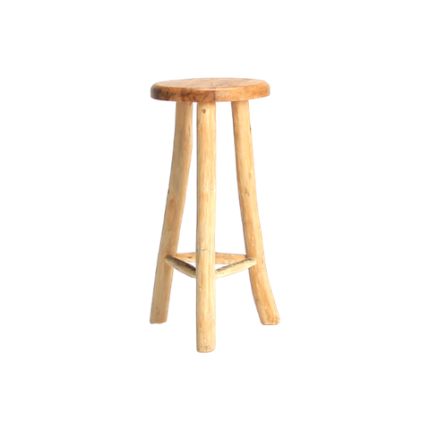 Teak high barchair