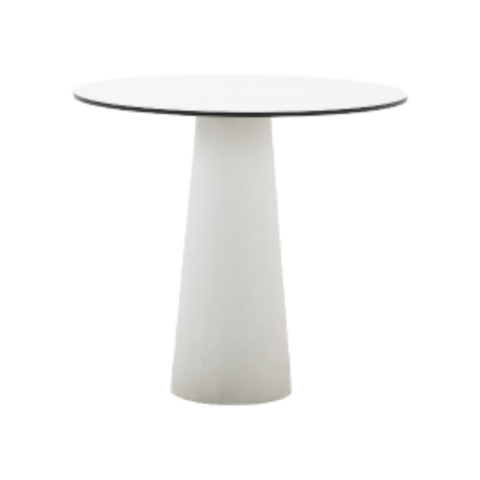 Container table low white round