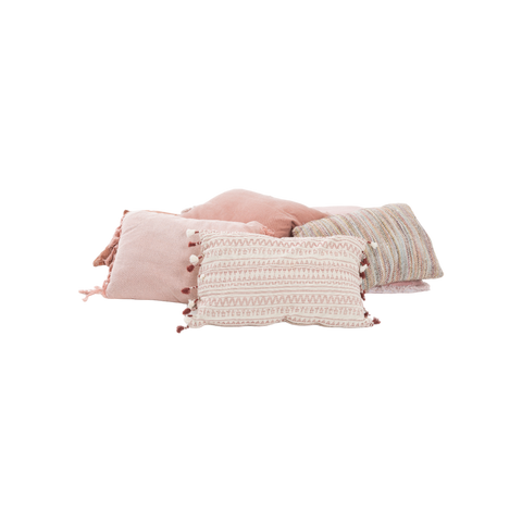 kussen mix roze