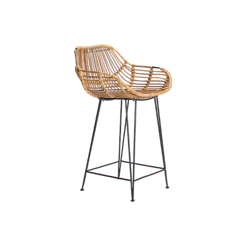 Baboo barchair met armsteun