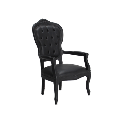 Voltaire Armchair Black