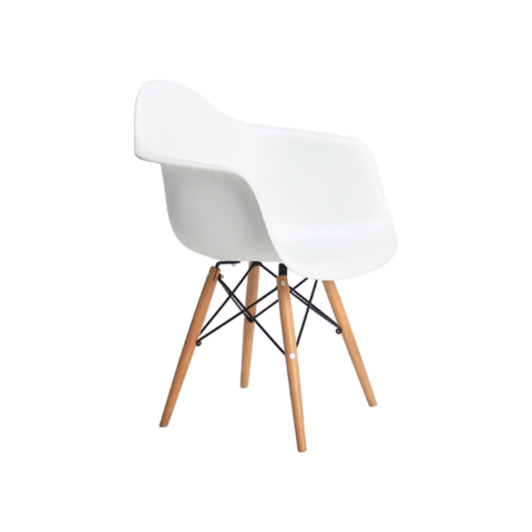 Charles armchair white