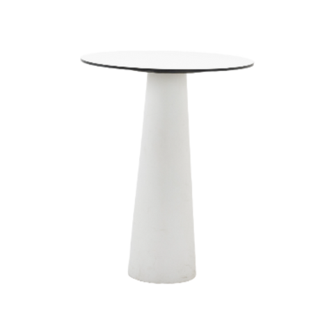 Container table high white round