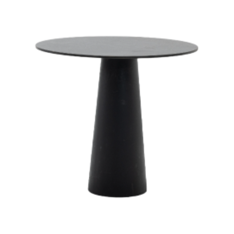 Container table low black round
